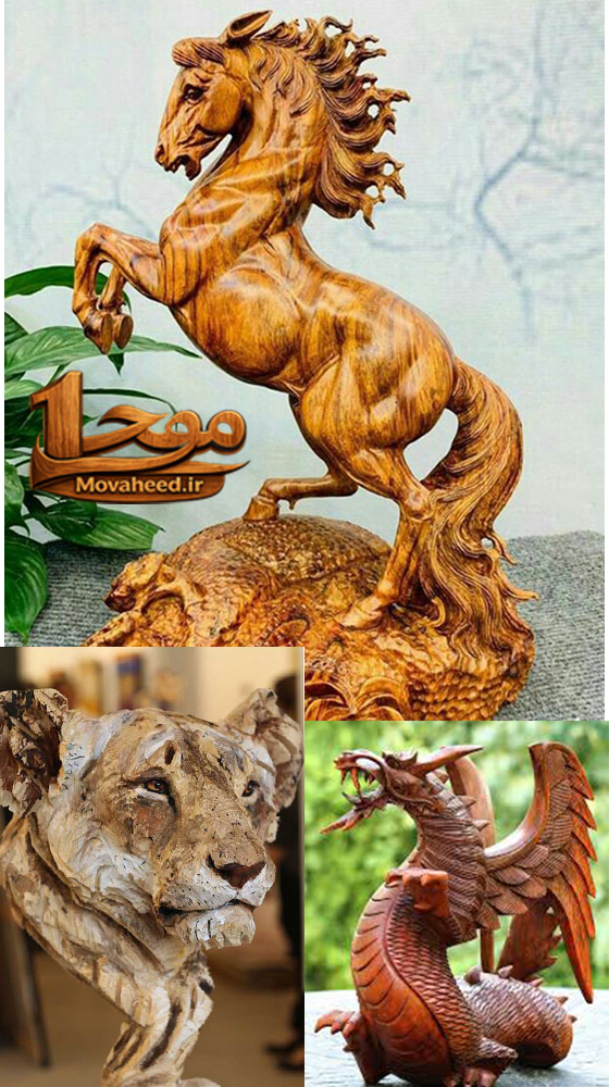 تندیس/مجسمه چوبی