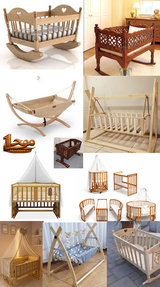 گهواره کودک چوبی