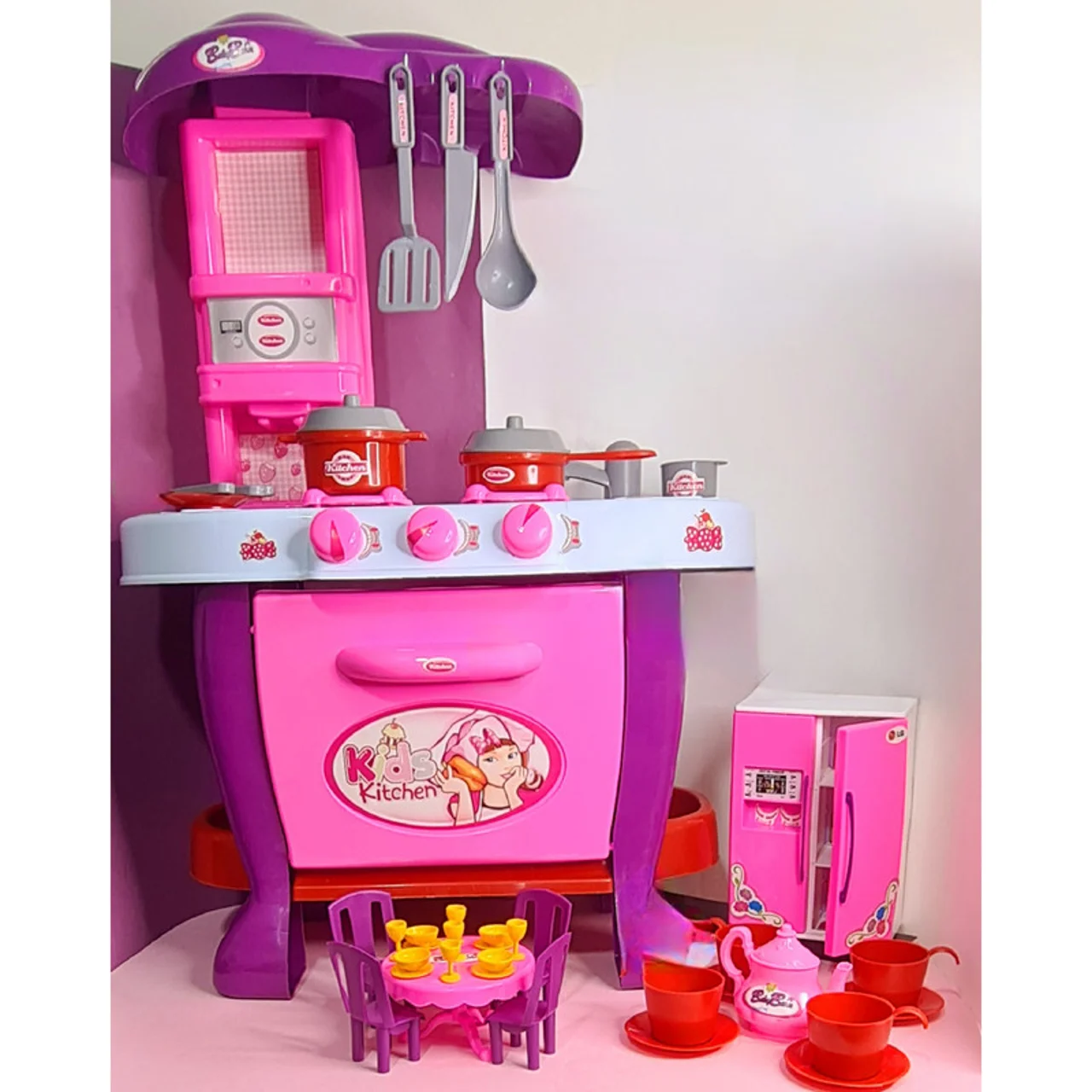 ست اسباب بازی آشپزخانه مدل little chef مجموعه 63 عددی 102929812