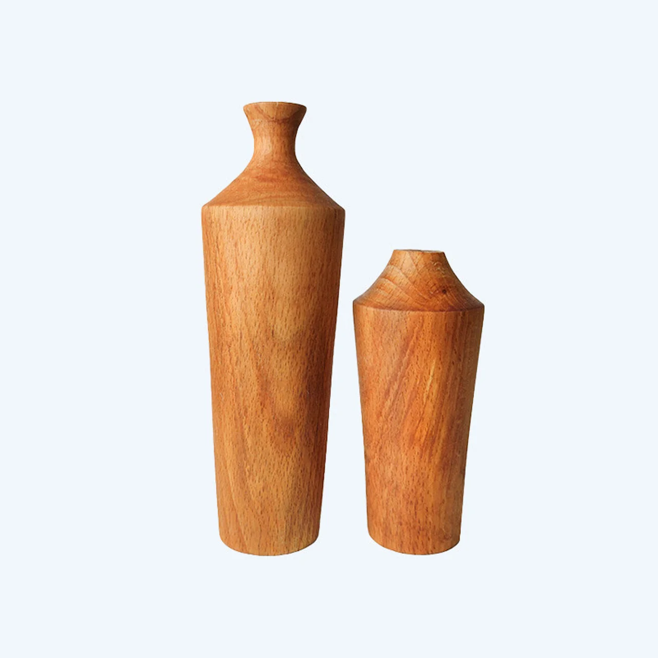 گلدان دکوری مدل چوبی G2001 مجموعه دو عددی 102688349