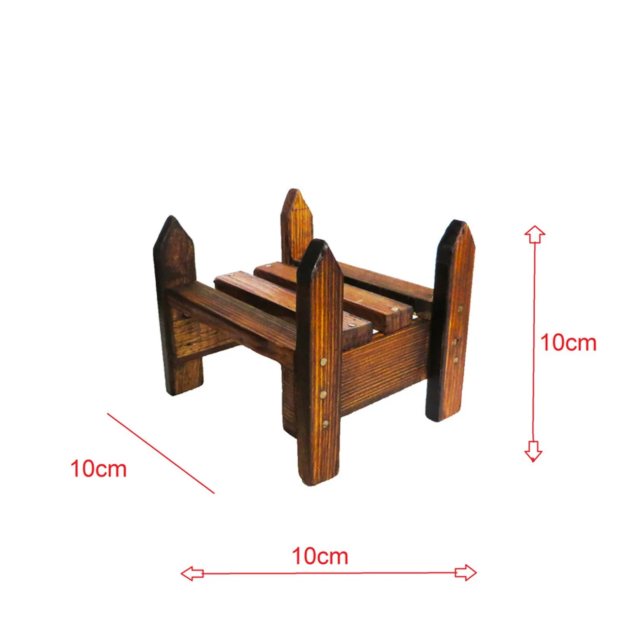 استند گلدان چوبی رومیزی، ابعاد 10×10×10 سانتی‌متر، مدل mini03، ضدرطوبت و روغن‌کاری جلاخورد 102688421