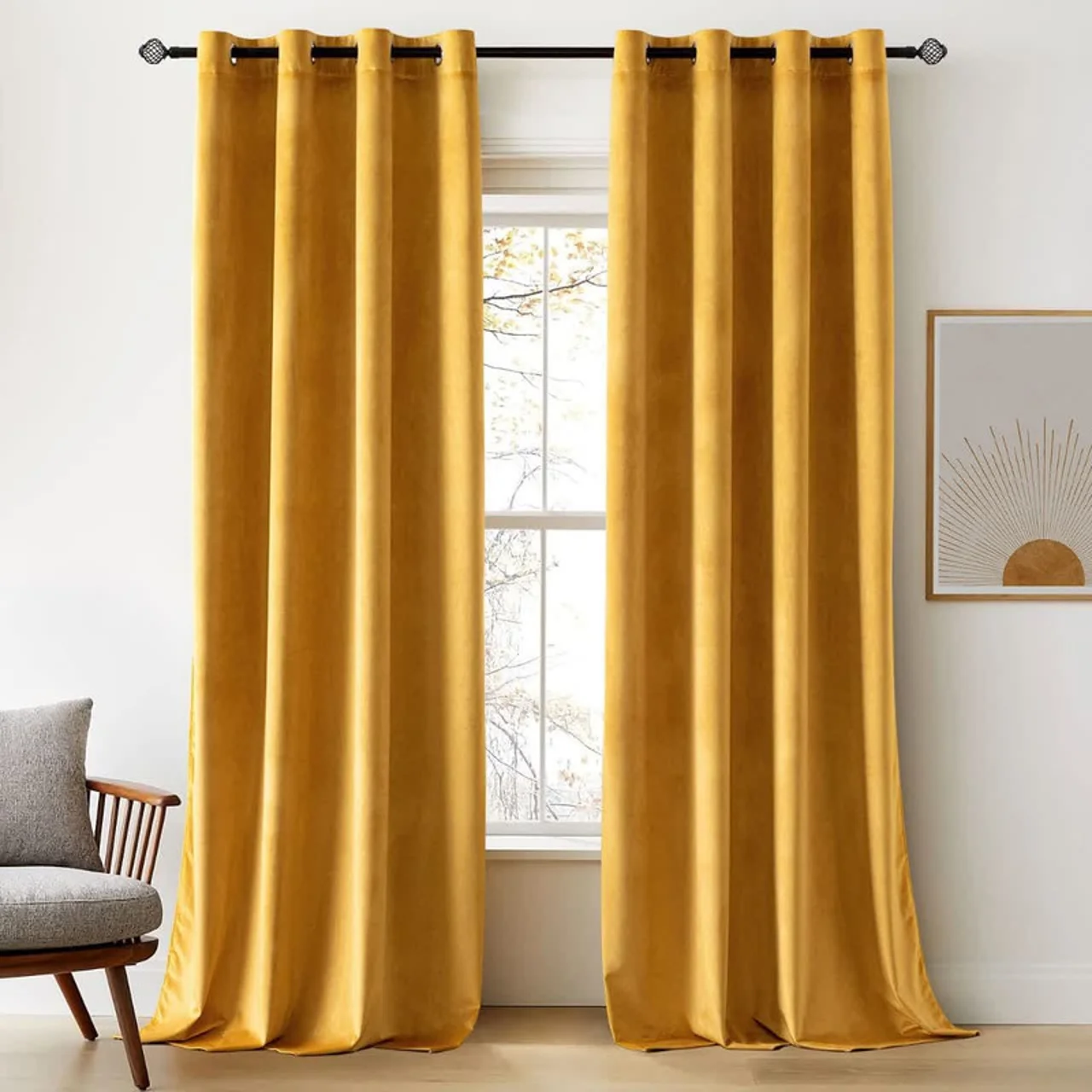 پرده تیکو دکو مدل مخمل مات هانزو سایز 140x280 سانتی متر 102929807