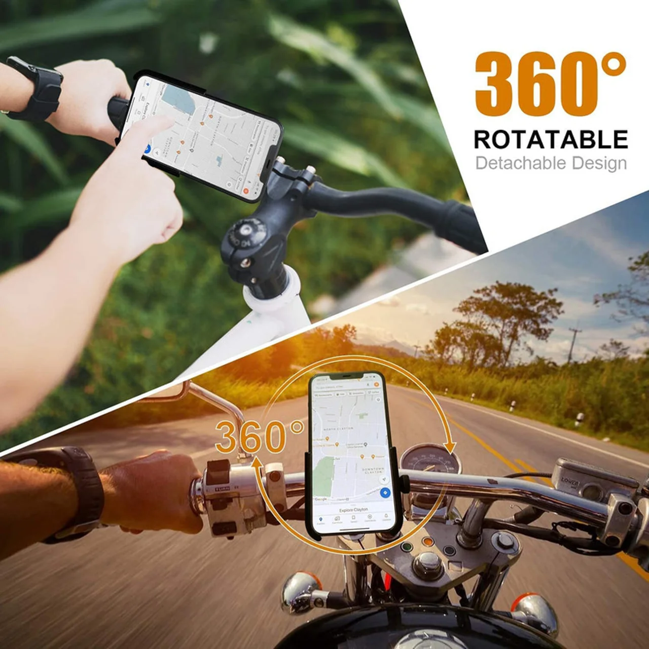پایه نگهدارنده گوشی موبایل مخصوص موتورسیکلت و دوچرخه مدل E43 102995410