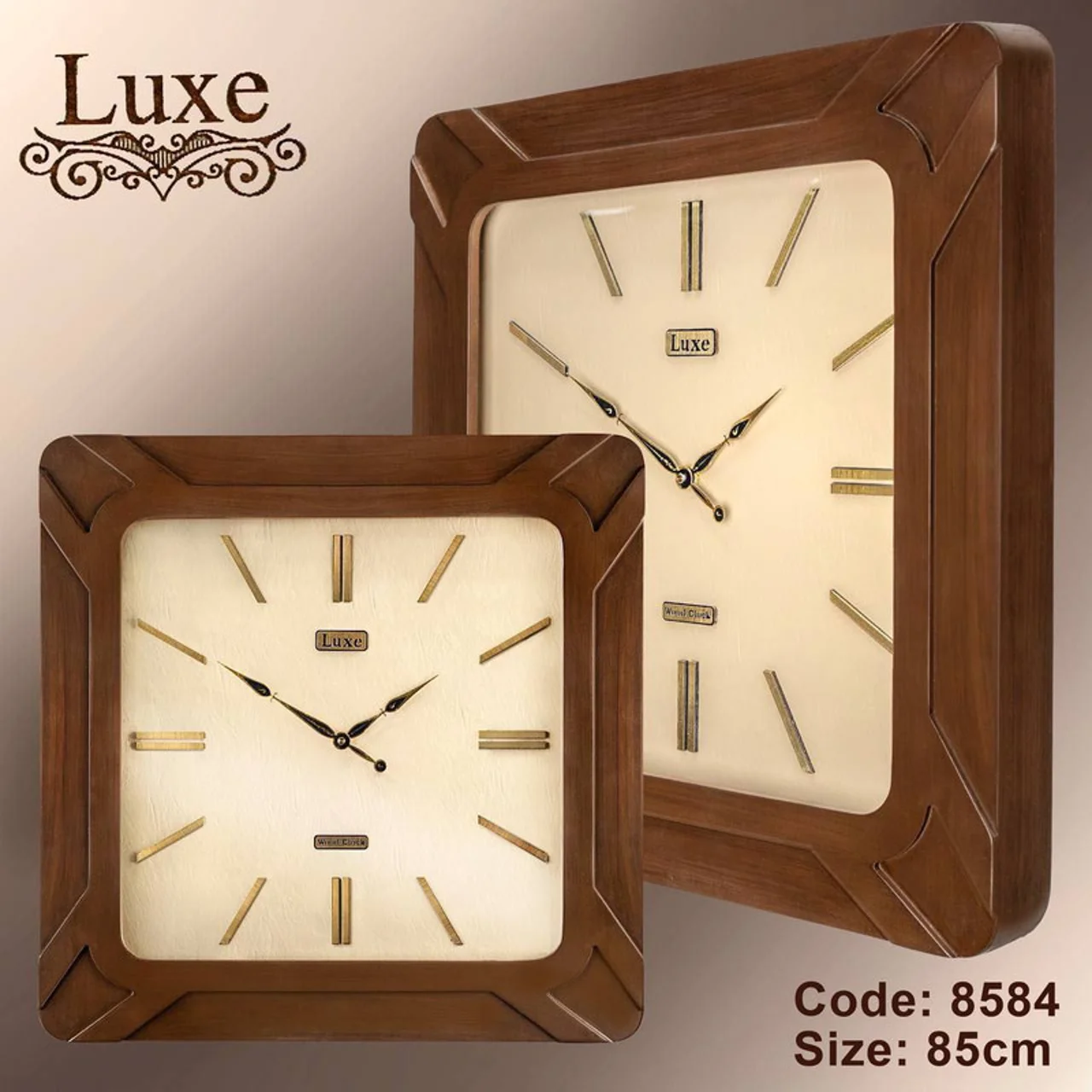 ساعت دیواری لوکس مدل چوبی کد 6062 102673398