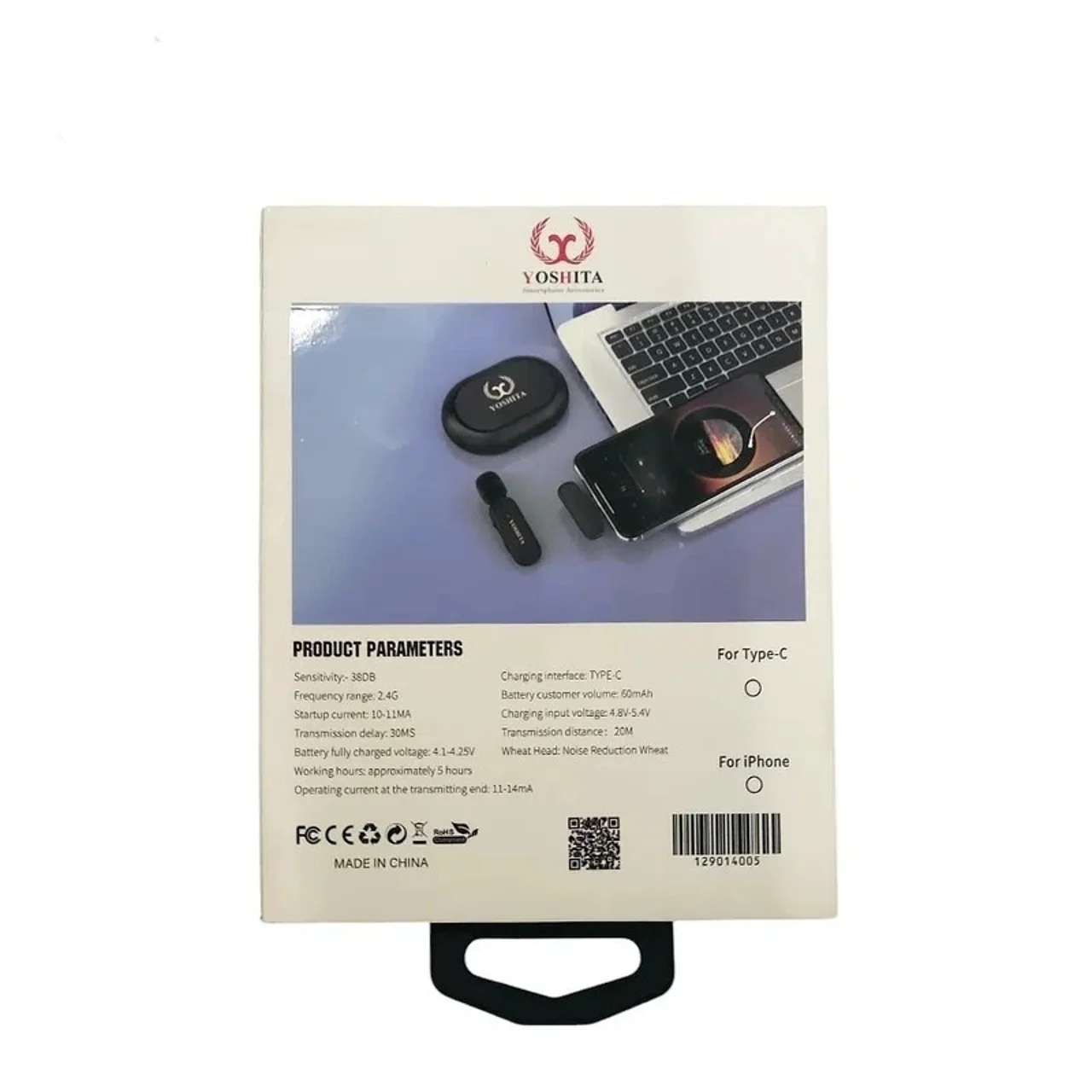 میکروفن یقه ای یوشیتا مدل YG-05 با درگاه اتصال Type-C 102982856