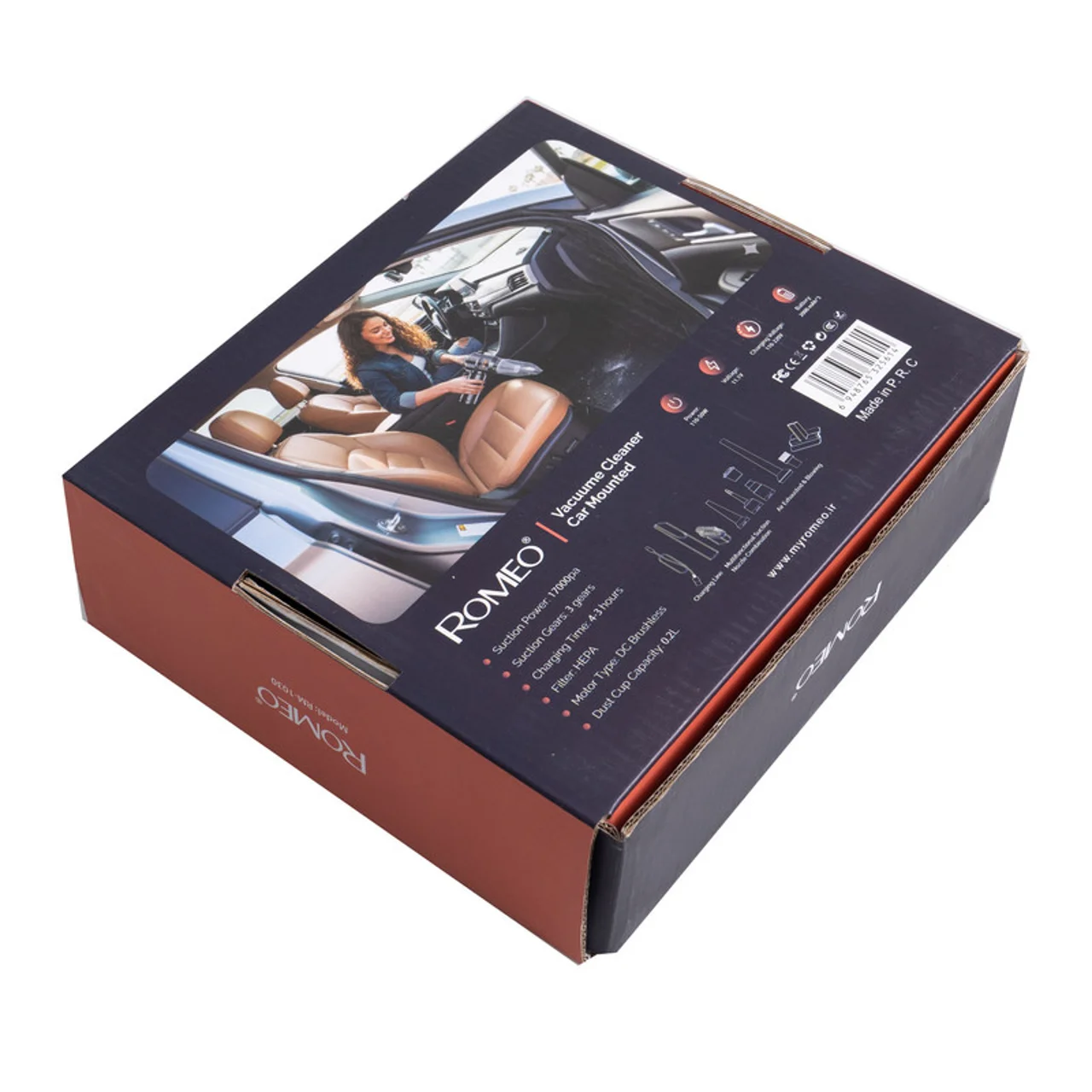 جارو شارژی خودرو رومئو مدل RM-1030 103010681