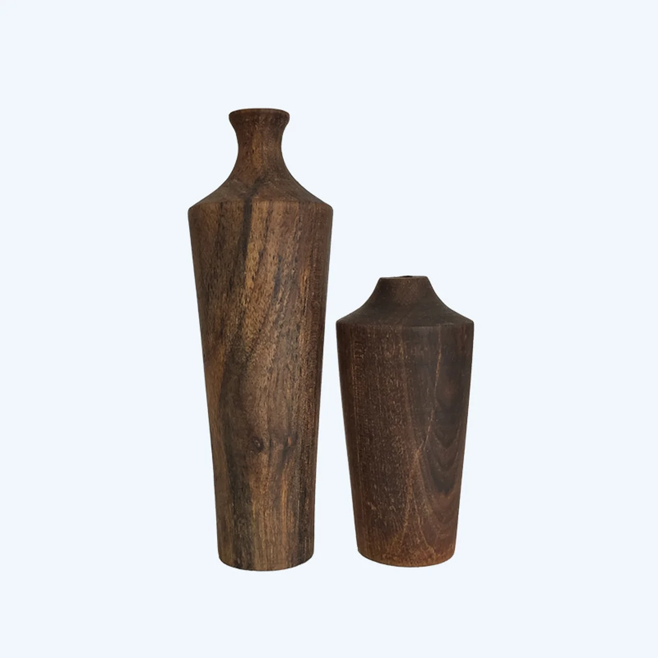 گلدان دکوری مدل چوبی G2001 مجموعه دو عددی 102688345