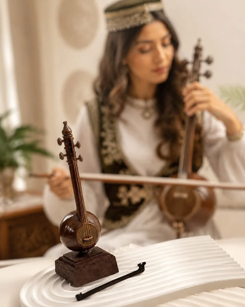 ماکت چوبی کمانچه با کیفیت عالی و ارسال سریع