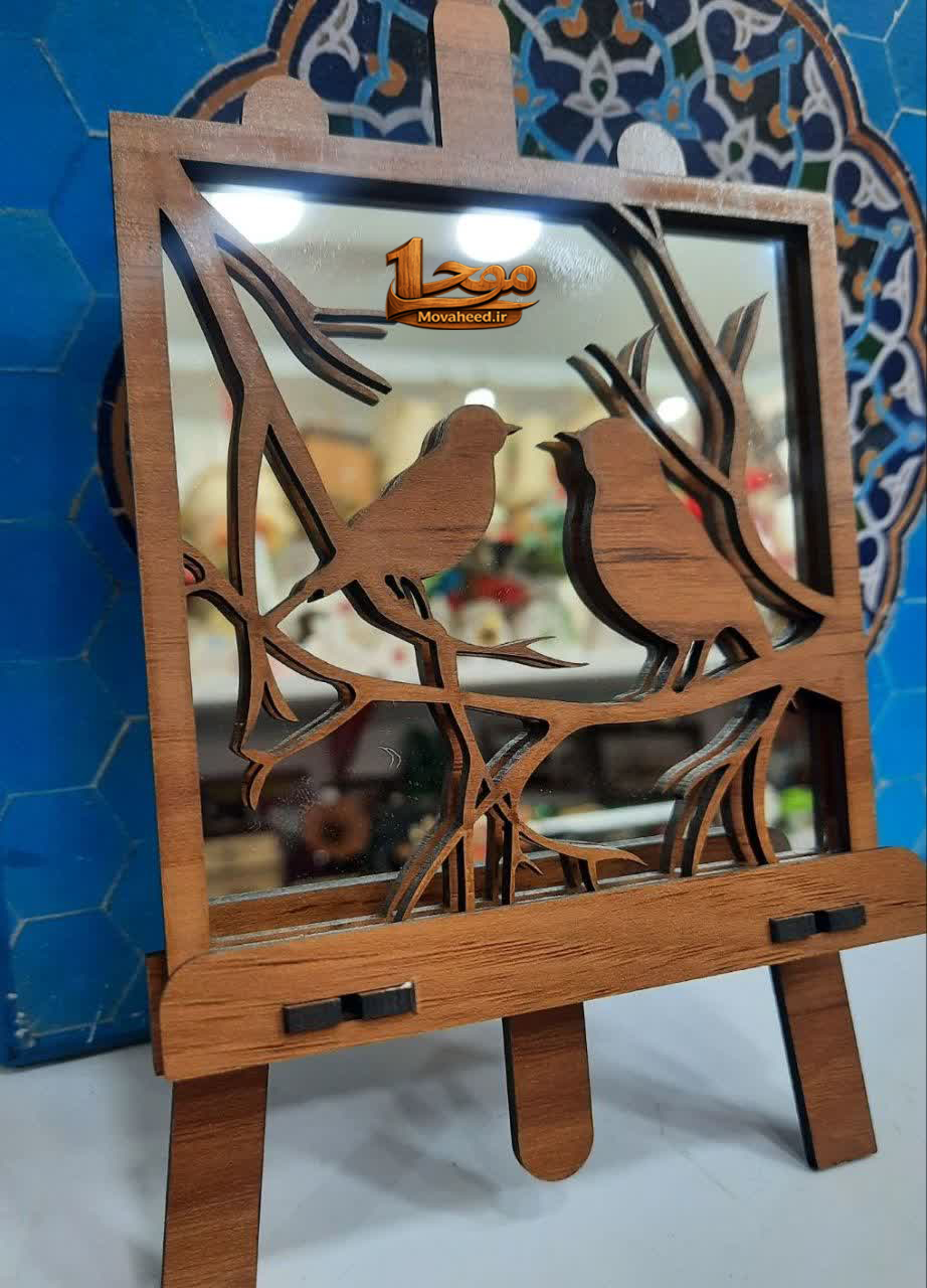 آینه خاتم چوبی
