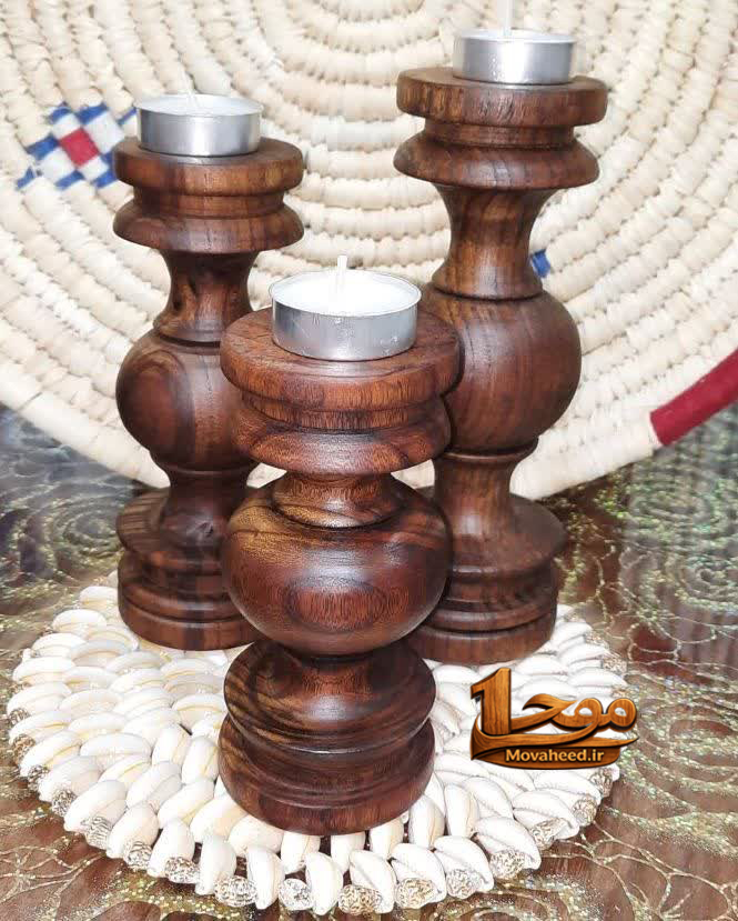 شمعدان چوبی
