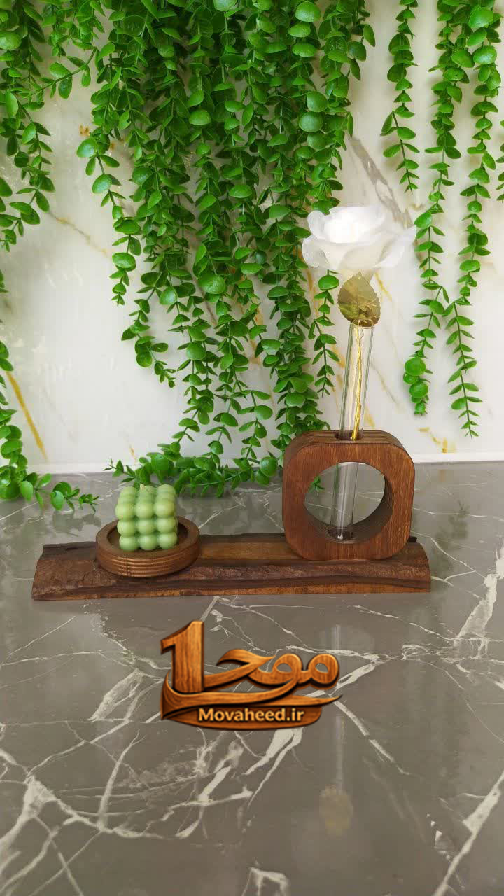 گلدان چوبی