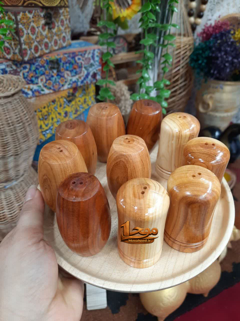 نمکدان چوبی