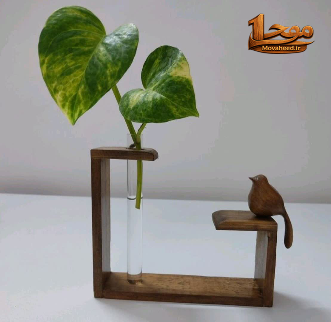 گلدان چوبی