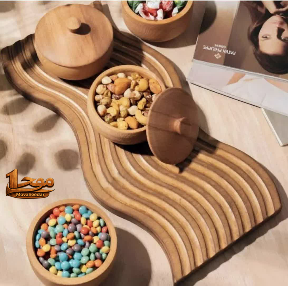 سینی پذیرایی چوبی